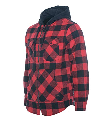 ROCK-IT Apparel® Herren Hemdjacke Rot/Schwarz - 2