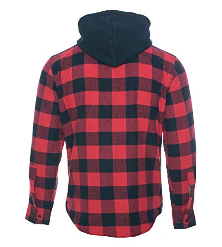 ROCK-IT Apparel® Herren Hemdjacke Rot/Schwarz - 3