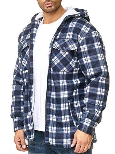 EGOMAXX Herren Hemdjacke, Blau - 3