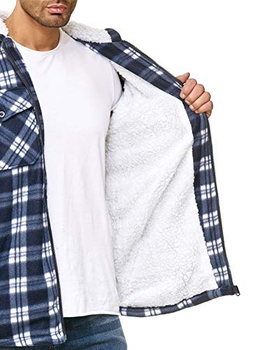 EGOMAXX Herren Hemdjacke, Blau - 4