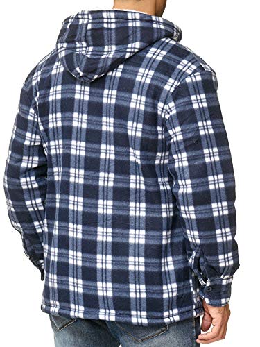 EGOMAXX Herren Hemdjacke, Blau - 6